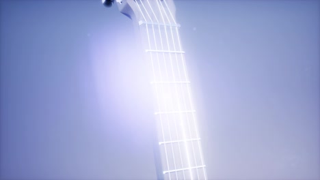Guitarra-Clásica-Sobre-Fondo-Azul